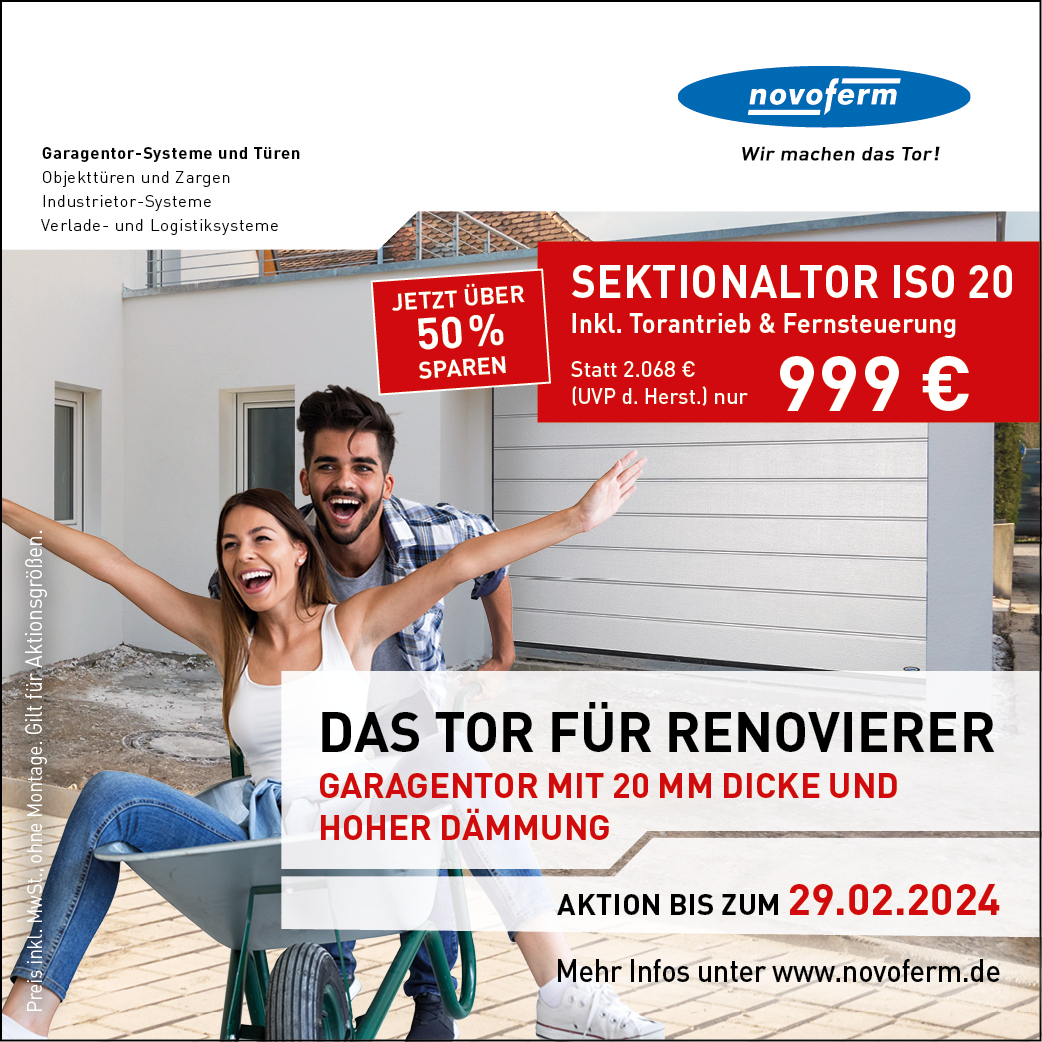 Sektionaltor ISO 20